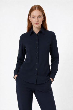 Bluse Betty Easy Wear Technical Jersey | Blue