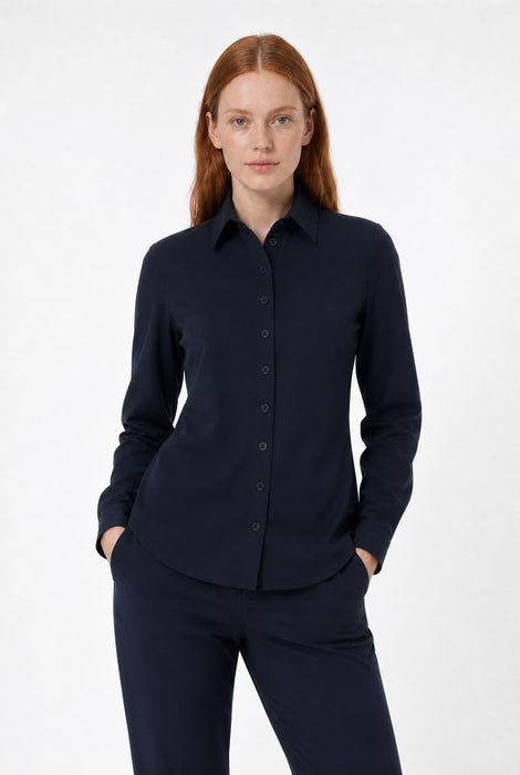 Bluse Betty Easy Wear Technical Jersey | Blue