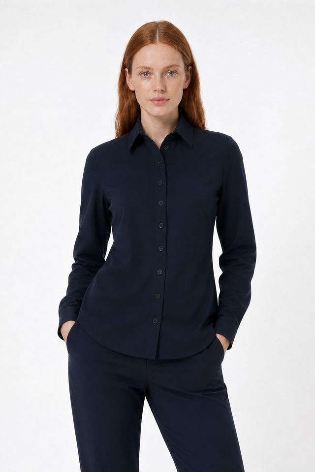 Bluse Betty Easy Wear Technical Jersey | Blue
