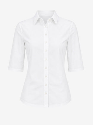 Bluse Betty Easy Wear Technical Jersey | White
