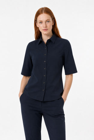 Bluse Betty Easy Wear Technical Jersey | Blue