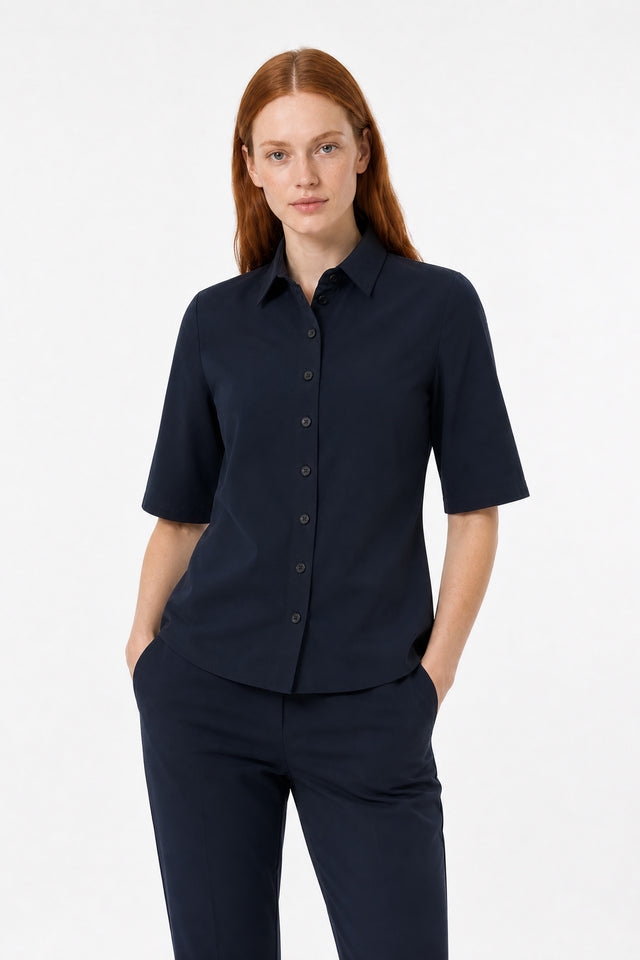 Bluse Betty Easy Wear Technical Jersey | Blue