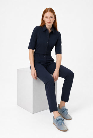 Bluse Betty Easy Wear Technical Jersey | Blue