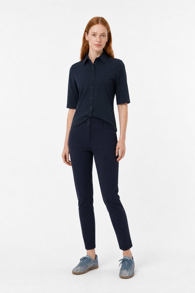 Bluse Betty Easy Wear Technical Jersey | Blue