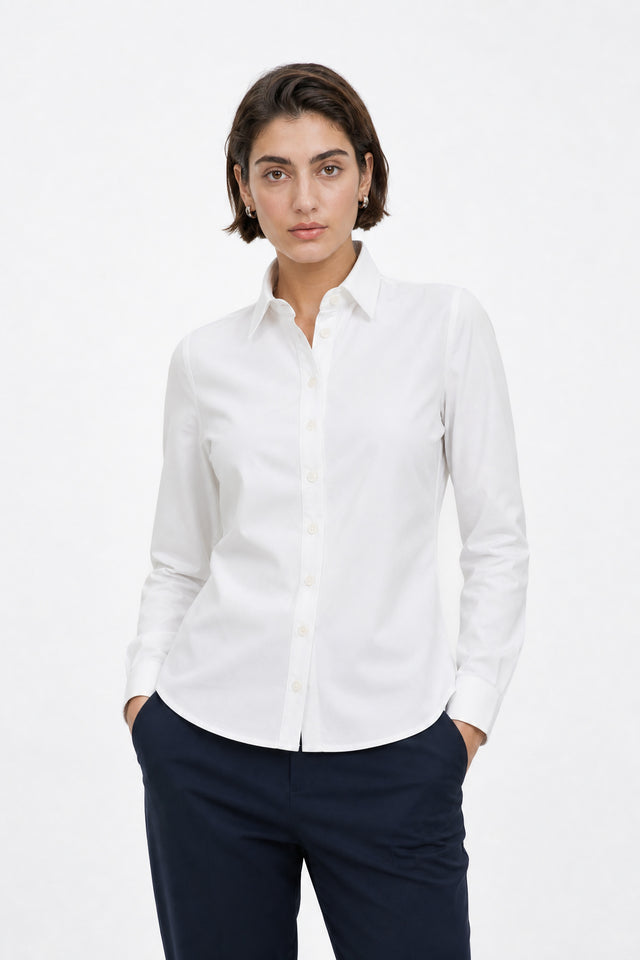 Bluse Betty Easy Wear Technical Jersey | White