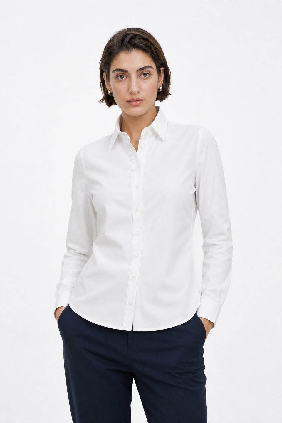 Bluse Betty Easy Wear Technical Jersey | White