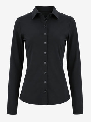 Bluse Betty Easy Wear Technical Jersey | Black