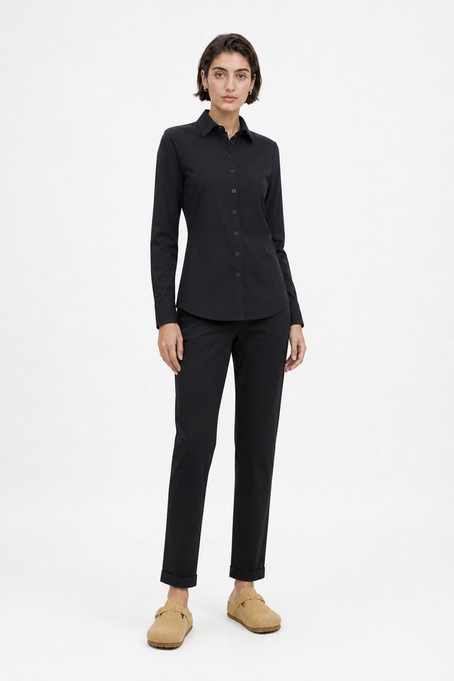 Bluse Betty Easy Wear Technical Jersey | Black