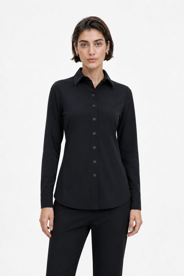 Bluse Betty Easy Wear Technical Jersey | Black