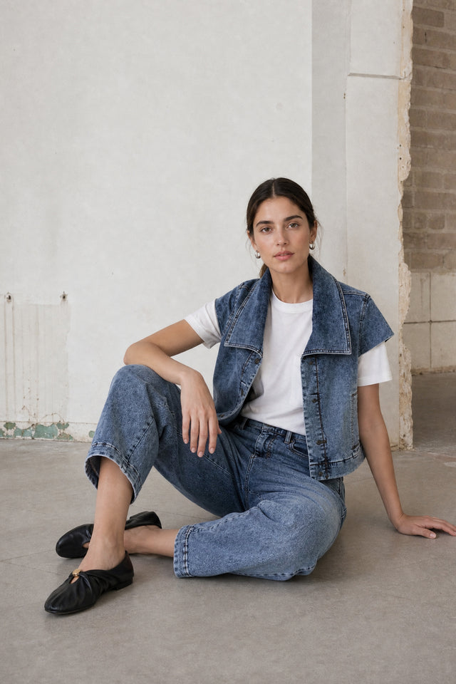 Boom denim vintage vest | Vintage Medium