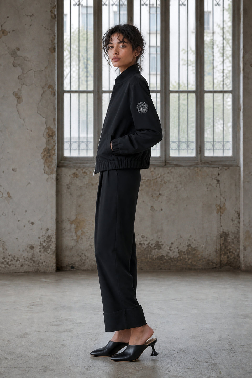 Sirmione viscose flair broek | Black