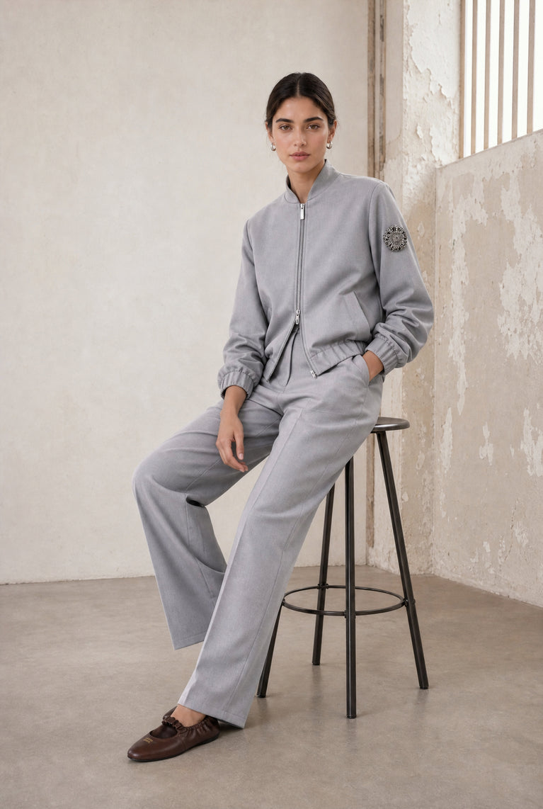 Valeggio Viskose barel Hose | Grigio
