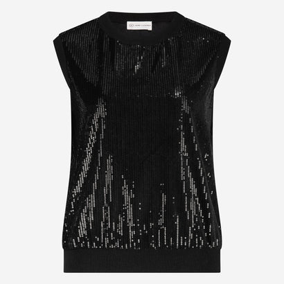 Pallino sequins top | Black