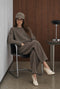 Velvety Wolle blend pullover | Toupe