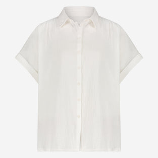 Romy Blouse Organic Cotton | White Black