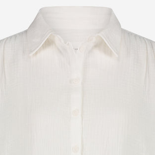 Romy Blouse Organic Cotton | White Black