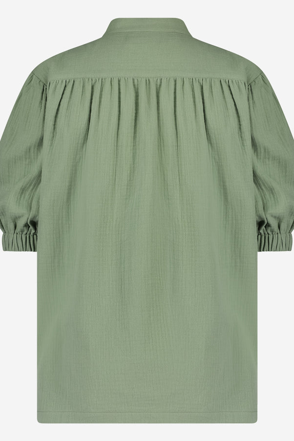 Nora Blouse KS Organic Cotton | Army