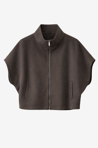 Cappa Zipper alveare jacket 42034 | Cioccolato