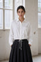 Carmen Bluse technical jersey | White