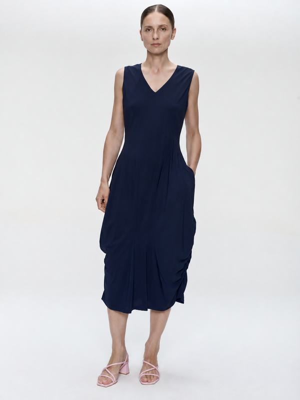 Ria WS technisches Jersey-Stretchkleid | Blau