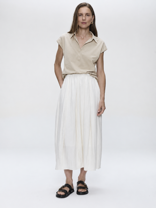 Kitty top technical jersey | Sand