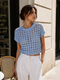 Viscose gold Vest E26071 | Light Blue