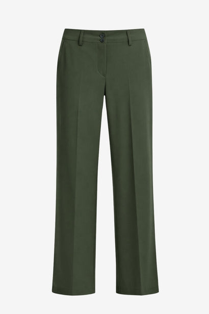 Linda-broek van technische jersey | Legergroen