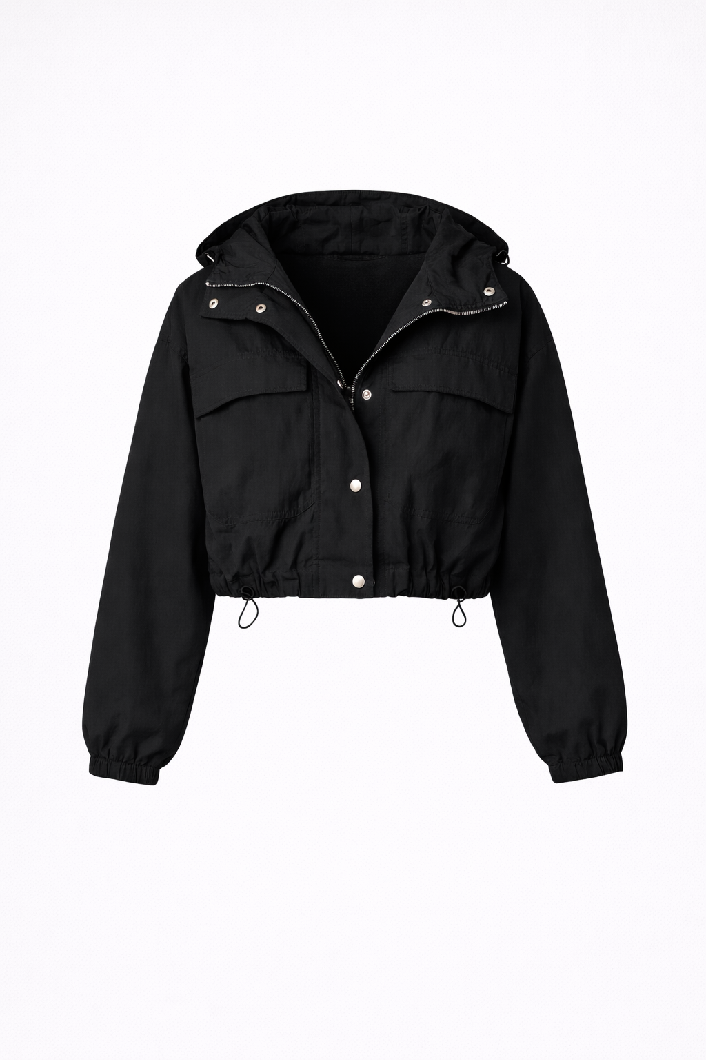 Asuka tafeta jacket | Black