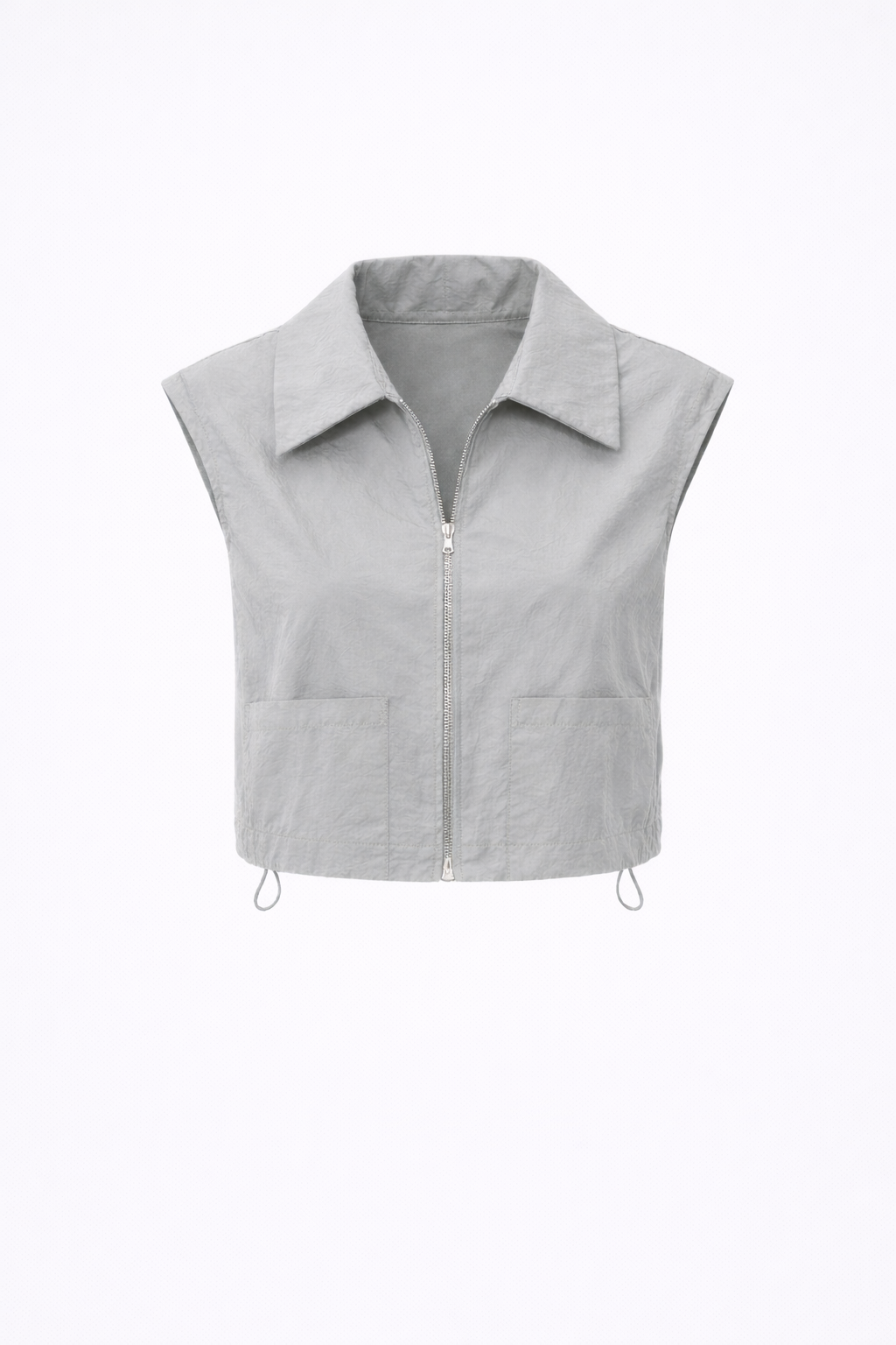 Emiko taffeta jacket | Light Grey