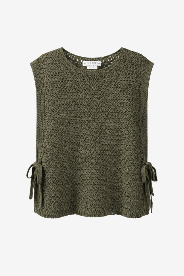 Open cotton Vest 2017 | Green