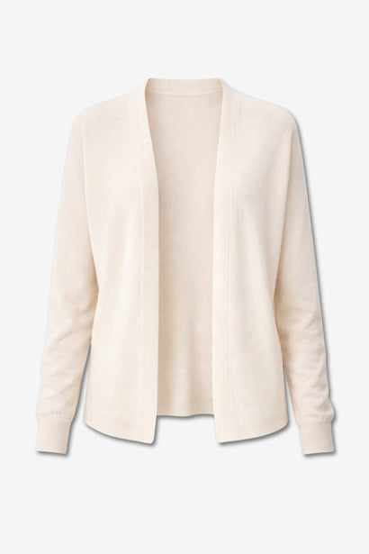 Fine Viscose Cardigan 26023 | Ecru