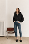 Asuka tafeta jacket | Black