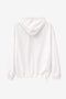 Clio hoodie zipper blouse | White