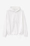 Clio hoodie zipper Bluse | White