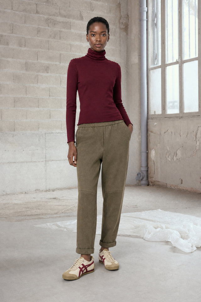 Janice viscose top | Bordeaux