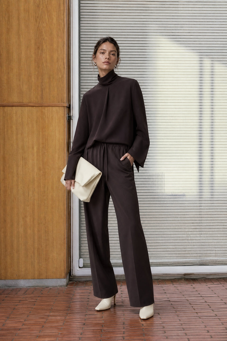 Dolche Vita top technical jersey | Chocolate