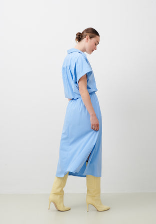 Romy Blouse Technical Jersey | Light Blue