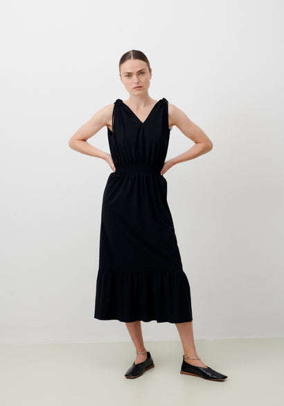Maud Dress Technical Jersey | Black