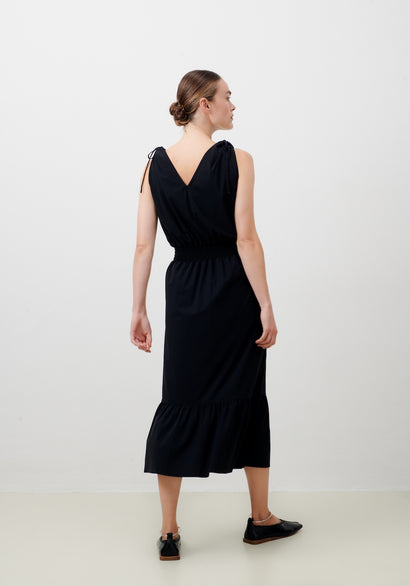 Maud Dress Technical Jersey | Black