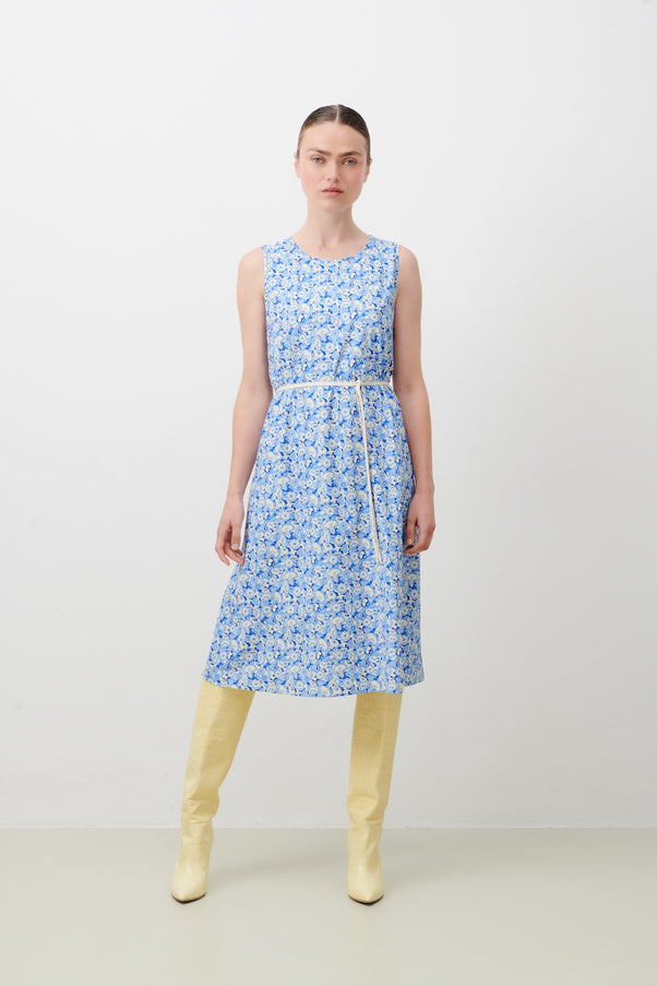 Pirra Dress Technical Jersey | Multi Blue