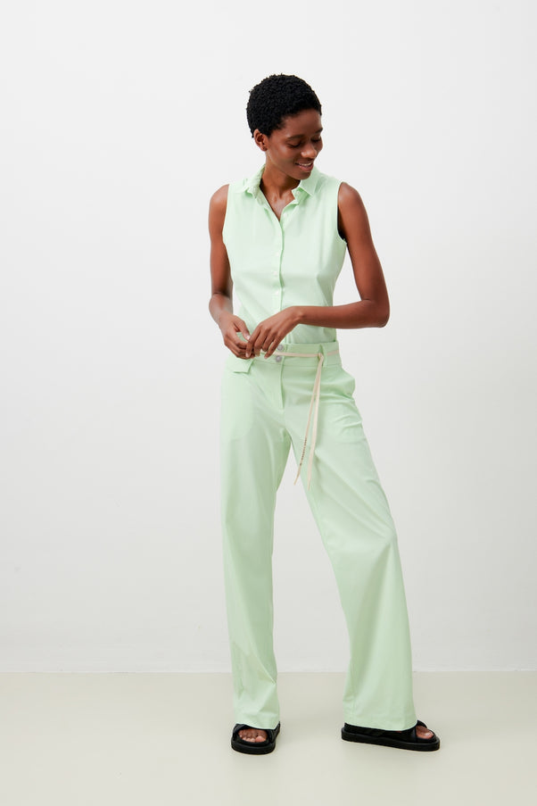 Kikkie Blouse WS Technical Jersey | Light Green