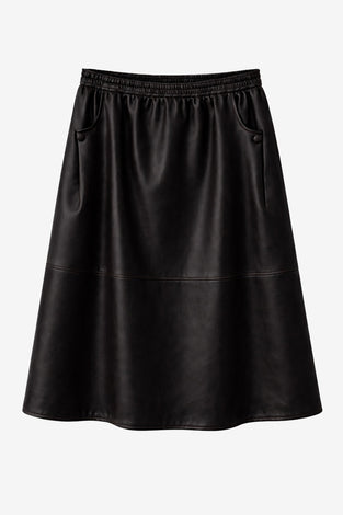 Elle eco leather skirt | Black