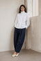 Elodie viscose blend barel pants | Blue Denim