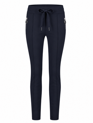 Broek Emma-straight leg fit Technical Jersey | Blue