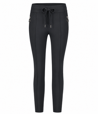 Broek Emma-straight leg fit Technical Jersey | Grigio Notte