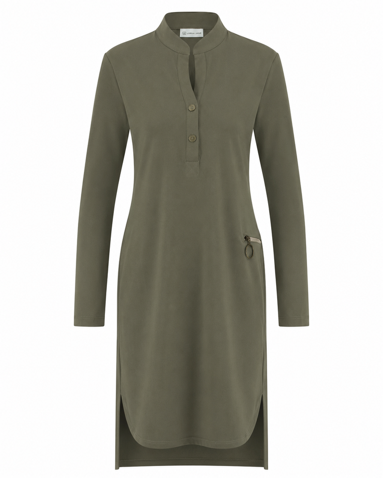Kleid Eva Technical Jersey | Army