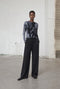 Evo wide-leg technical jersey broek | Black