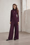 Evo wide-leg technical jersey Hose | Cherry