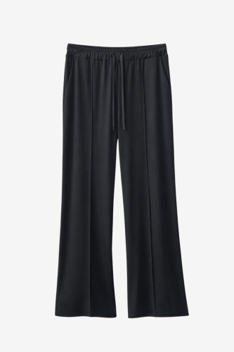 Evo wide-leg technical jersey pants | Black