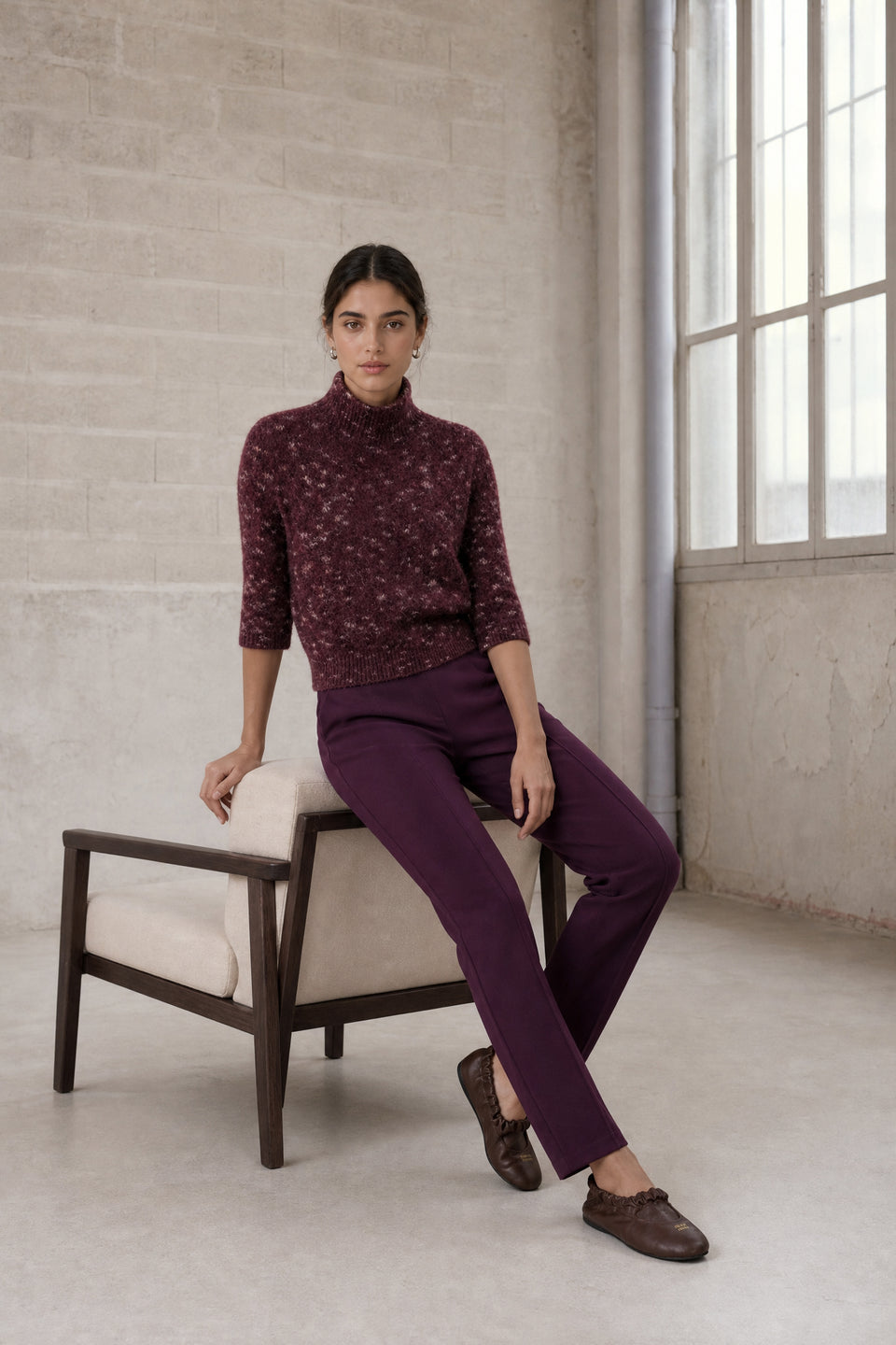 Fancy pongo Pullover 26507 | Bordo